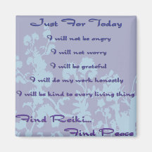 Reiki Principles Fridge Magnet