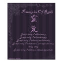 Reiki Principles Just For Today And Symbol Poster print