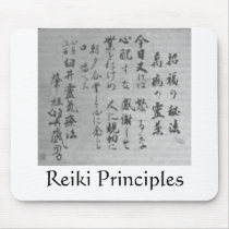 Reiki Principles mousepad by Kolnza_Healing Reiki Principles mousepad
