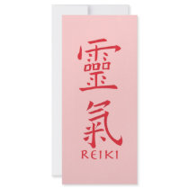 Reiki Symbol in Red Ink Rack Card Template