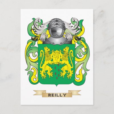 Reilly Coat of Arms (Family Crest) Postcards by familycrest