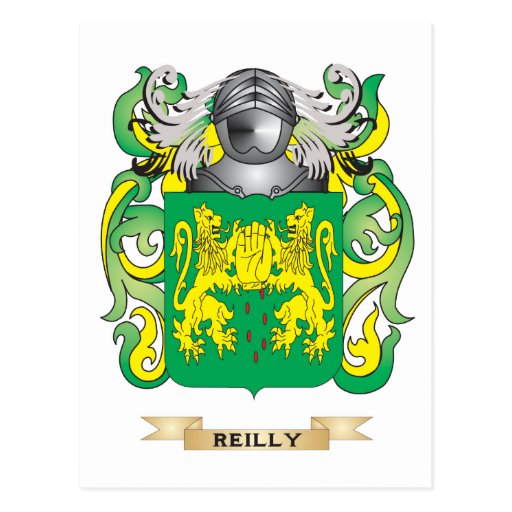 Reilly Coat of Arms (Family Crest) Postcard Zazzle