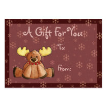 Rein-dear Gift Tag business cards