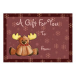 Rein-dear Gift Tag Business Card
