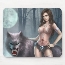 Reina de Azmodeus Lycan, cojín de ratón Alfombrillas De Ratones