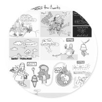 Reincarnation-- How It Works Round Stickers
