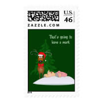 Reindeer and Grandma Postage postage