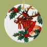 Reindeer and Holly Ornament Reindeer and Holly Ornament