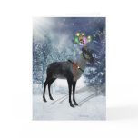 Reindeer and lights Card