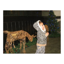Reindeer and Little Girl posters by qtn2000 Reindeer and Little Girl posters