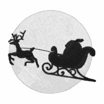 Reindeer and Sleigh embroidered shirts