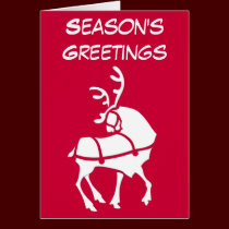 Reindeer Art Cards Custom Christmas Greetings Card cards