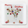 reindeer basenji Christmas Mouse Mats
