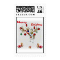 reindeer Basenji Christmas stamp stamp