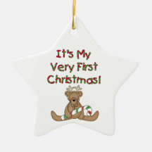 Reindeer Bear  Very First Christmas Ornament