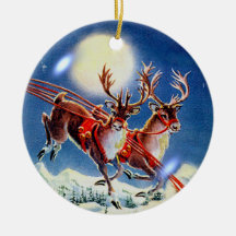 REINDEER BUBBLE by SHARON SHARPE Ornament