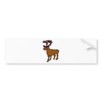 Reindeer bumper stickers by pollop Reindeer bumper stickers