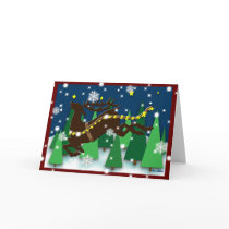 Reindeer Card (Blank)