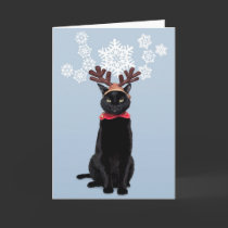 Reindeer Cat Brings Joy cards