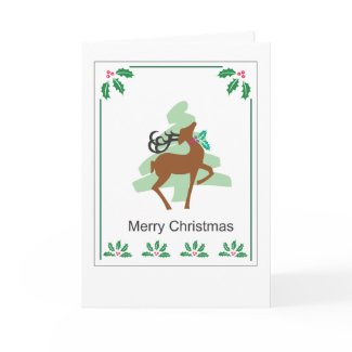 Reindeer Christmas Card card