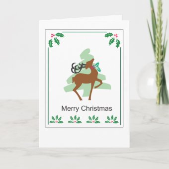 Reindeer Christmas Card card