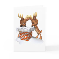 Reindeer Christmas Card card