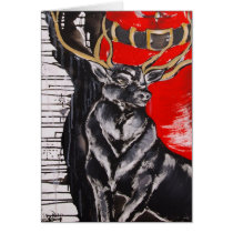 Reindeer Christmas Card cards