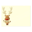 Reindeer Christmas gift tag business cards by mistyqe Reindeer Christmas gift tag business cards