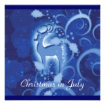 Reindeer Christmas July winter wonderland Invitations