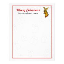Reindeer Christmas Letterhead - Customizable letterhead