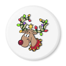 Reindeer Christmas Lights magnets