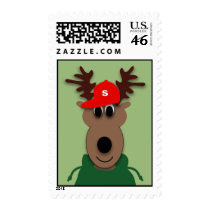 Reindeer - Christmas postage stamp