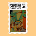 Reindeer Curtis Watercolor postage