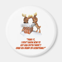Reindeer Dilemma Fridge Magnet