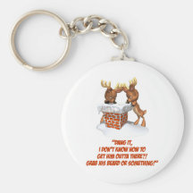 Reindeer Dilemma Keychains