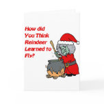 reindeer fly greeting cards