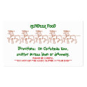 REINDEER FOOD - Customized 2 business cards
