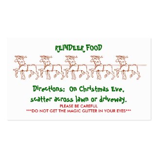 REINDEER FOOD - Customized 2 profilecard