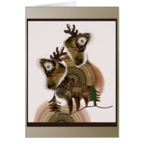 Reindeer friendship cards
