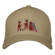 Reindeer Games embroidered hats by Embroidery4U Reindeer Games embroidered hats