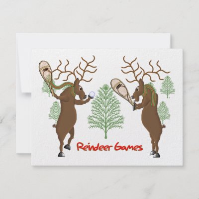 Reindeer Games invitations