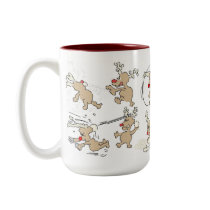 Reindeer Games mugs by Paddydee56 Reindeer Games mugs