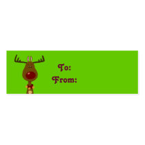 Reindeer Gift Tags business cards