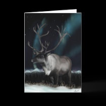 Reindeer Greeting card by aldana07 Reindeer Greeting card