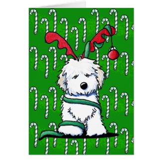 Reindeer Havanese Christmas Card