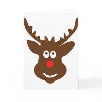 reindeer head antler card
