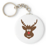 reindeer head antler keychains