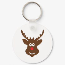 reindeer head antler keychains
