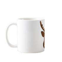 reindeer head antler coffee mugs