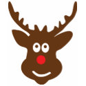 reindeer head antler t-shirts by Tomaniac reindeer head antler t-shirts